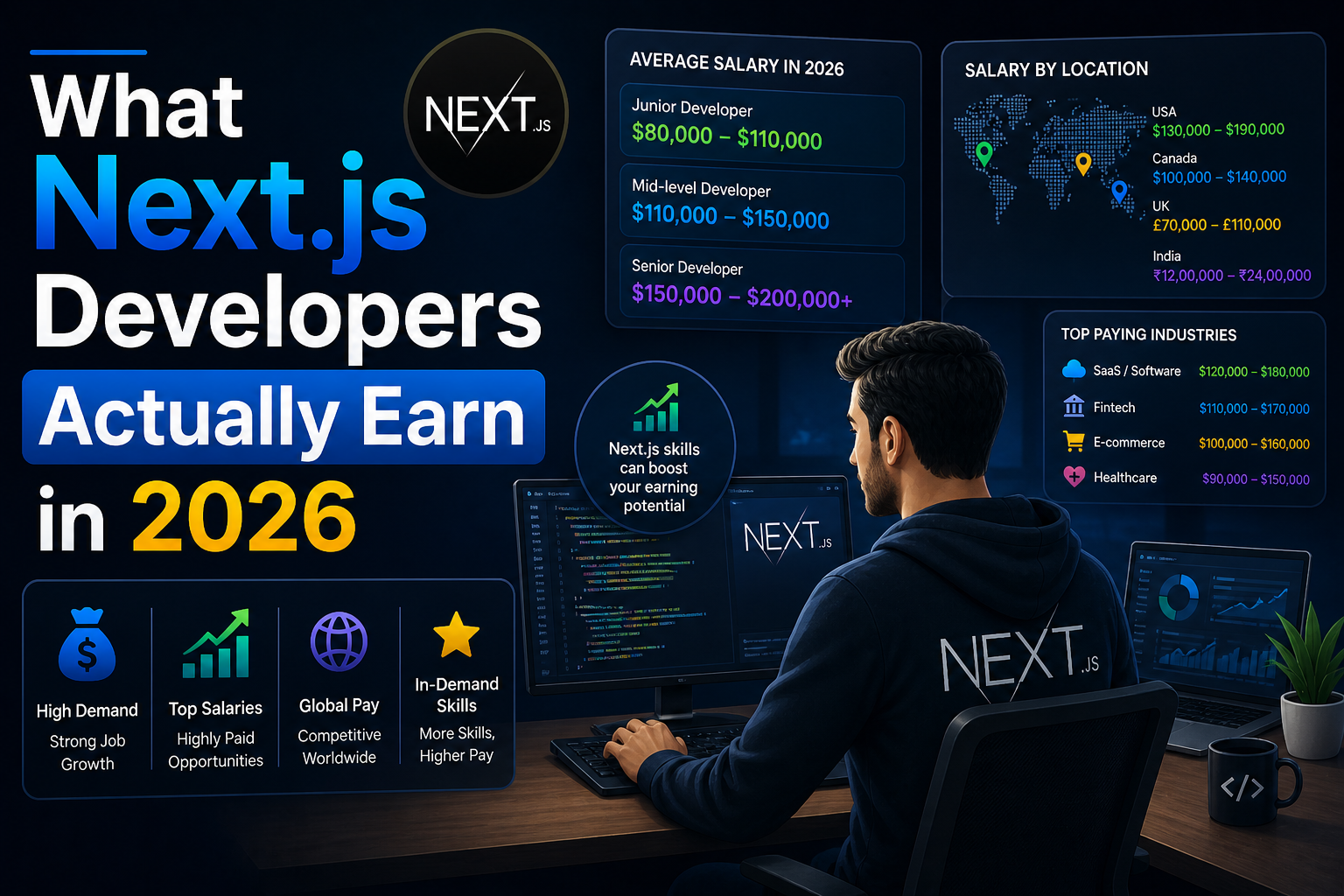 What Next.js Developers Actually Earn in 2026
