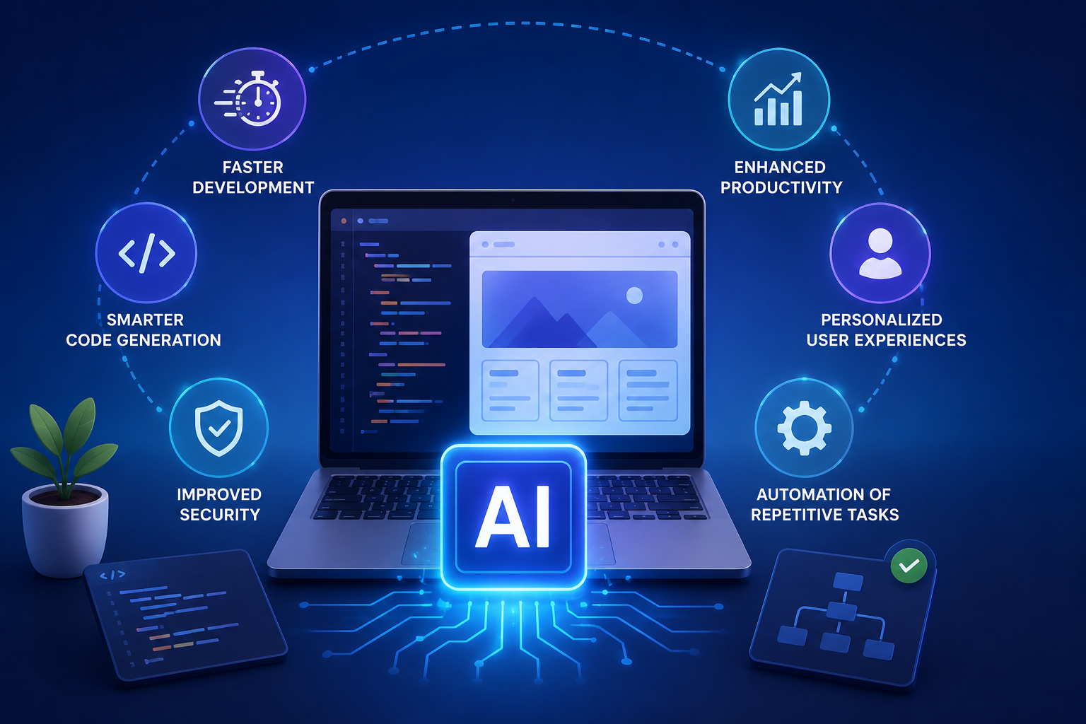 Benefits of AI in Web Development Benefits of AI in Web Development