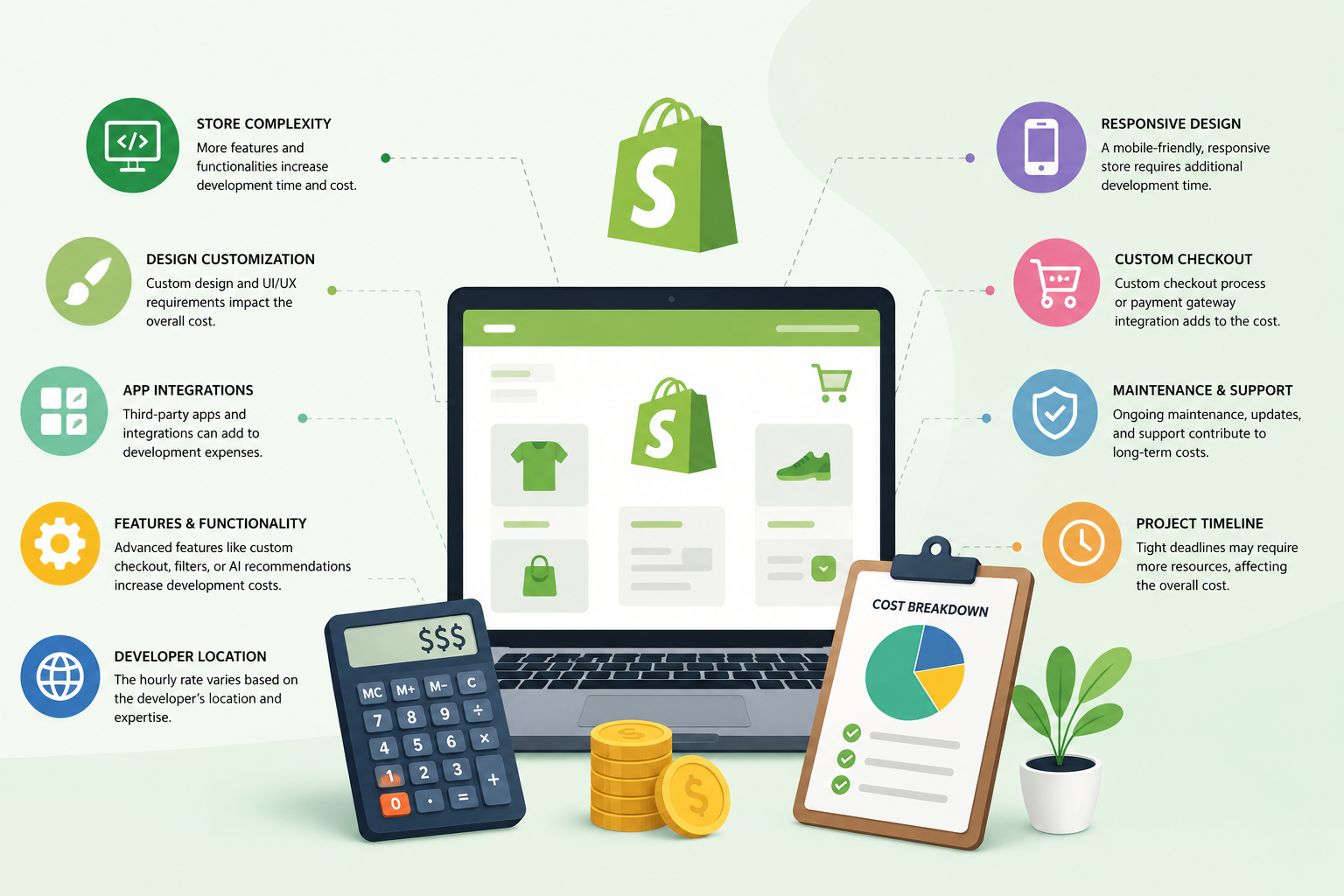 Shopify Development Cost Factors Shopify Development Cost Factors