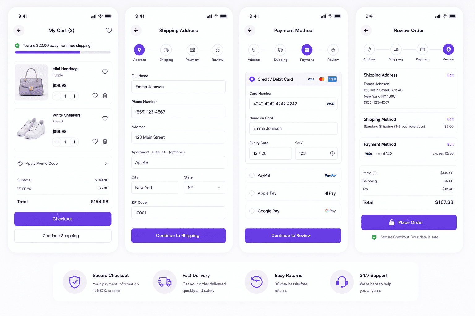 Mobile eCommerce Checkout Experience