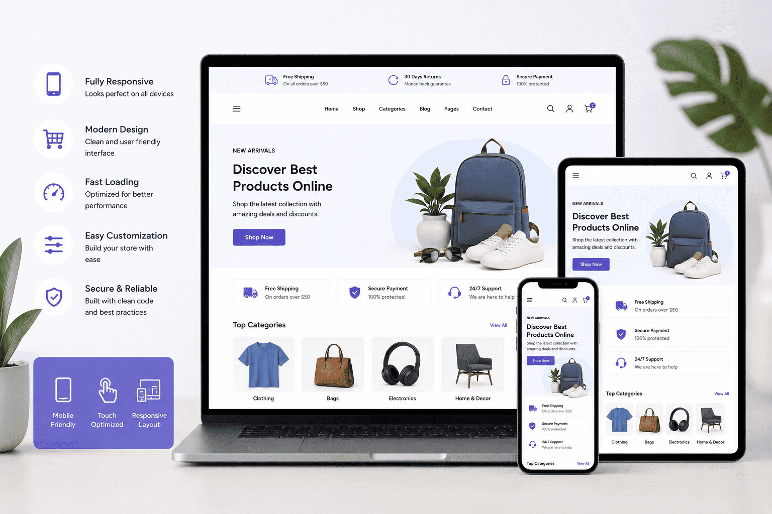 Mobile Responsive WordPress Store Design